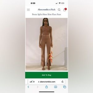 Abercrombie Ponte matching set brown